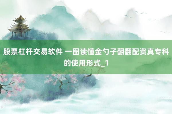 股票杠杆交易软件 一图读懂金勺子翻翻配资真专科的使用形式_1